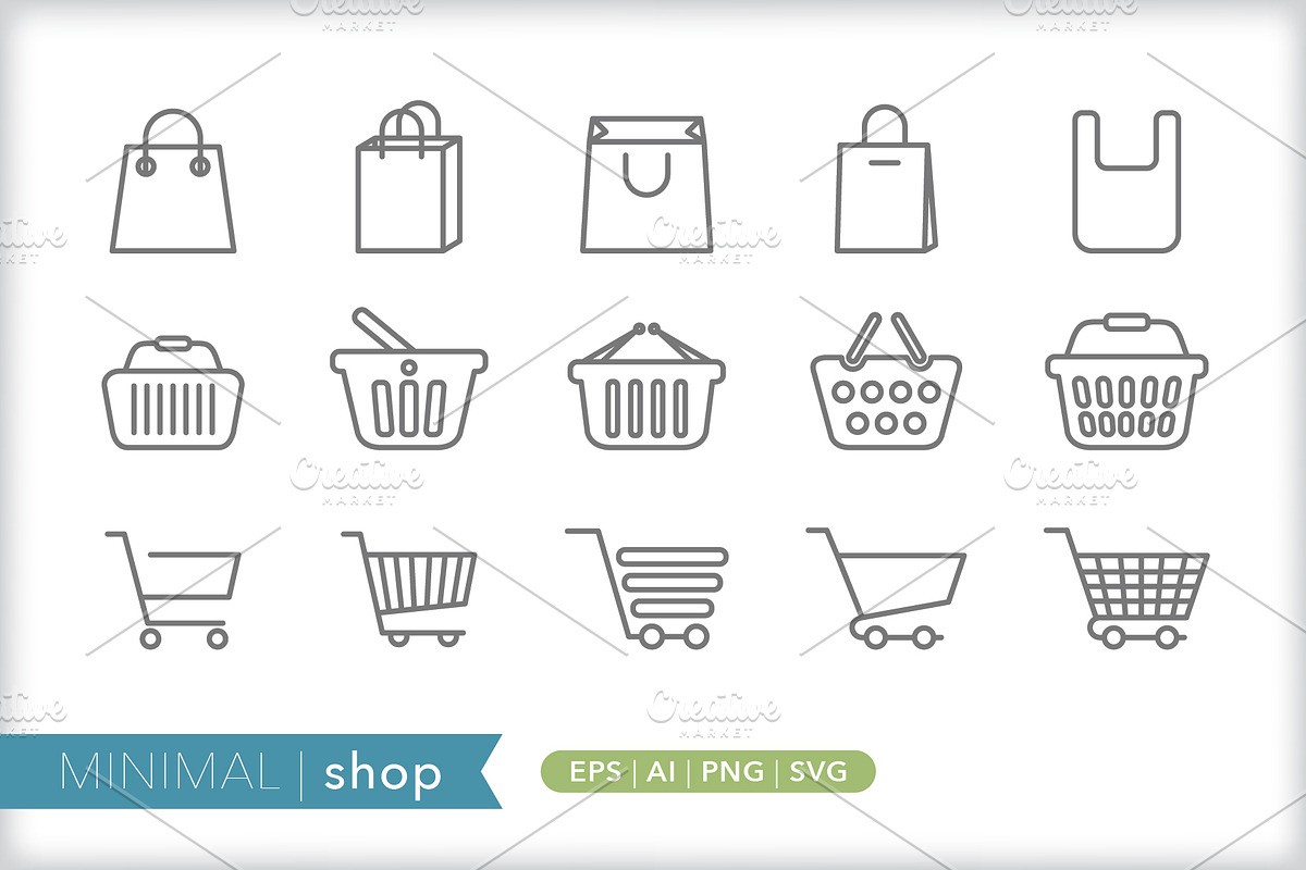 Minimal shop icons, an Outline Icon by Picture Window (Photo 1 of 5)