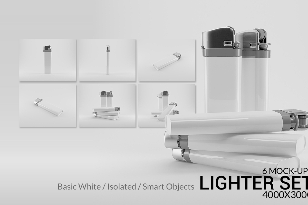 The Lighter Mock-Ups, a Product Mockup by Designer Essentials (Photo 1 of 19)