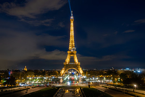 Eiffel Tower (Paris) at Night, an Architecture Photo by Designshot