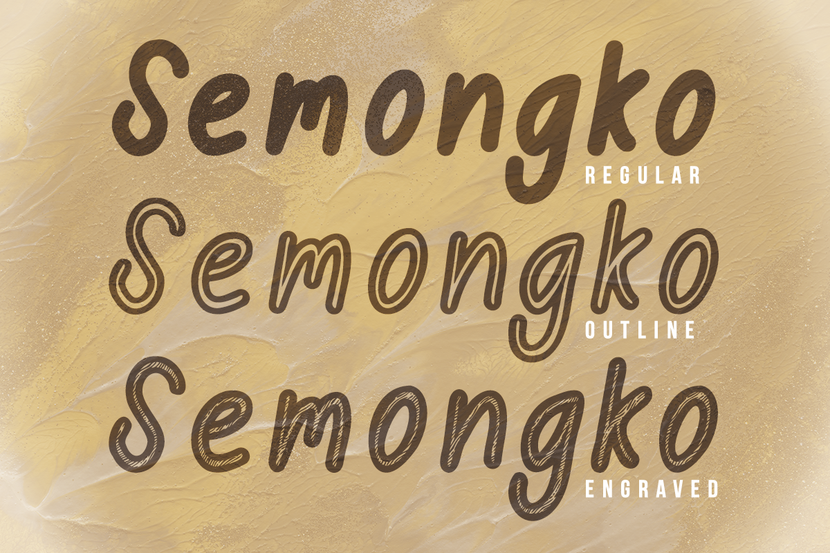 Semongko, a Handwritten Font by Wangsinawang Studio (Photo 2 of 10)