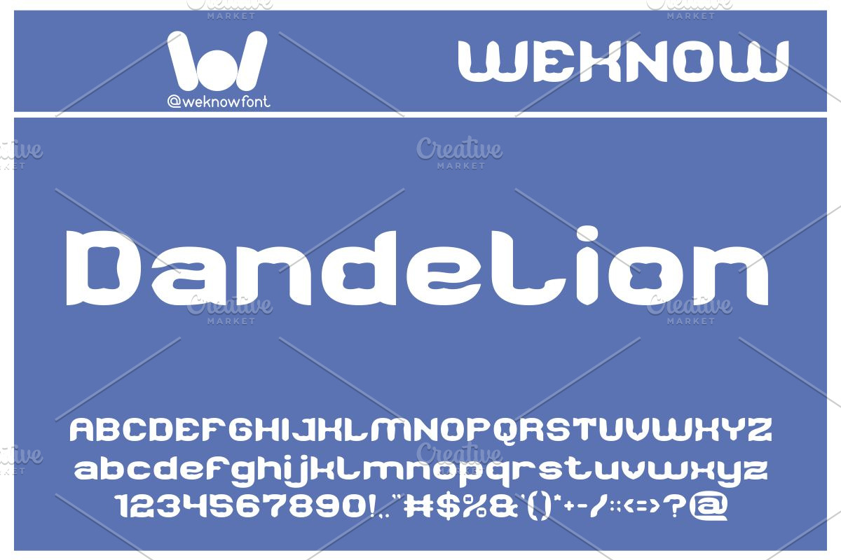 Dandelion font, a Font by weknow (Photo 1 of 8)
