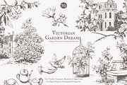 vintage clipart victorian sketch set, a Decorative Illustration by Patishop Art (Thumbnail 3 of 10)