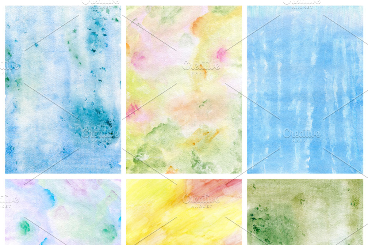 17 Watercolor Backgrounds, a Texture Graphic by Sunny Design (Photo 2 of 5)