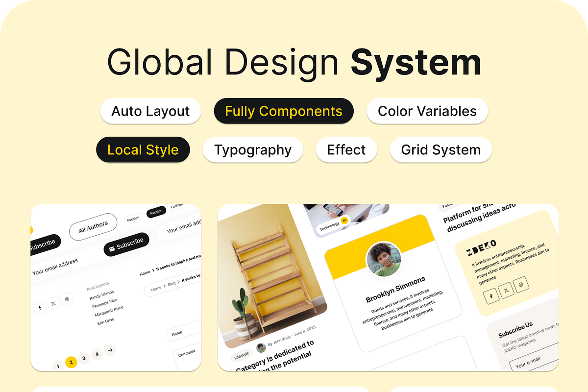 Ideko - Creative Blog Figma Template, an UI Kit Template by AliThemes (Photo 2 of 3)
