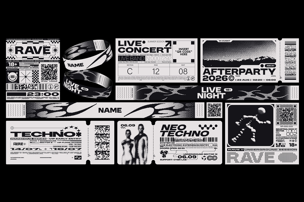 BRUTALISM LABEL DESIGN PACK, an Object Graphic by BonkiStudio (Photo 2 of 2)