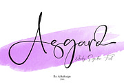 Asgard Signature Font, a Script Font by Aldedesign (Thumbnail 10 of 10)
