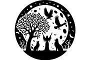 Black Laser Cut Bundle, a Graphic by abu67222 (Thumbnail 8 of 13)