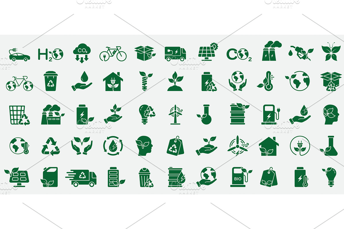 Save Environment And Ecology Icons, an Object Illustration by Gentle Studio