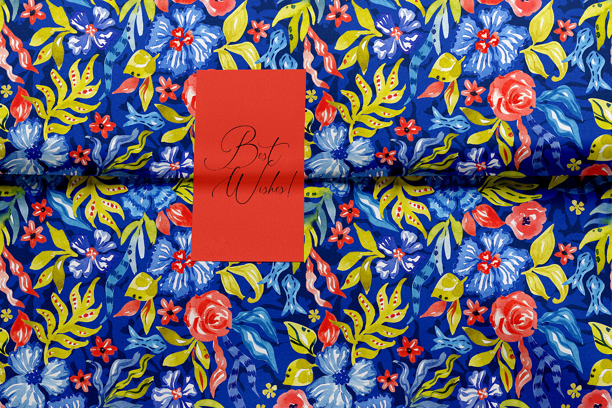 Vibrant Botanical Garden Pattern, a Pattern Graphic by SirenaArt (Photo 12 of 12)