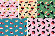 Sushi Seamless Pattern, a Pattern Graphic by Abstracto-Create (Thumbnail 6 of 7)