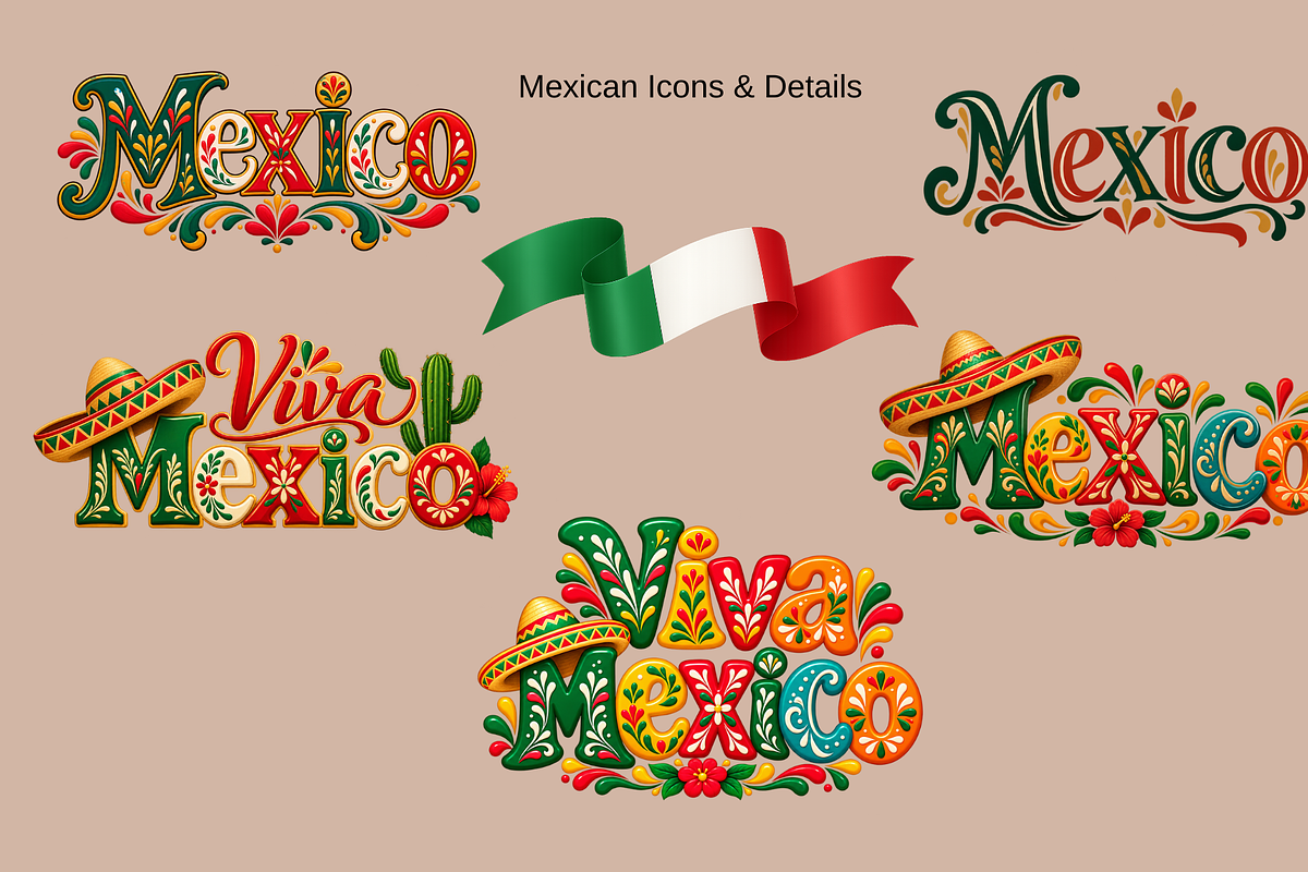 Mexican Vibes Clipart, an Object Illustration by MarisoArt (Photo 8 of 10)