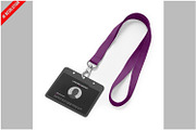 Dual Clip Lanyard Mockup, a Product Mockup by Bruno's Shop (Thumbnail 1 of 3)