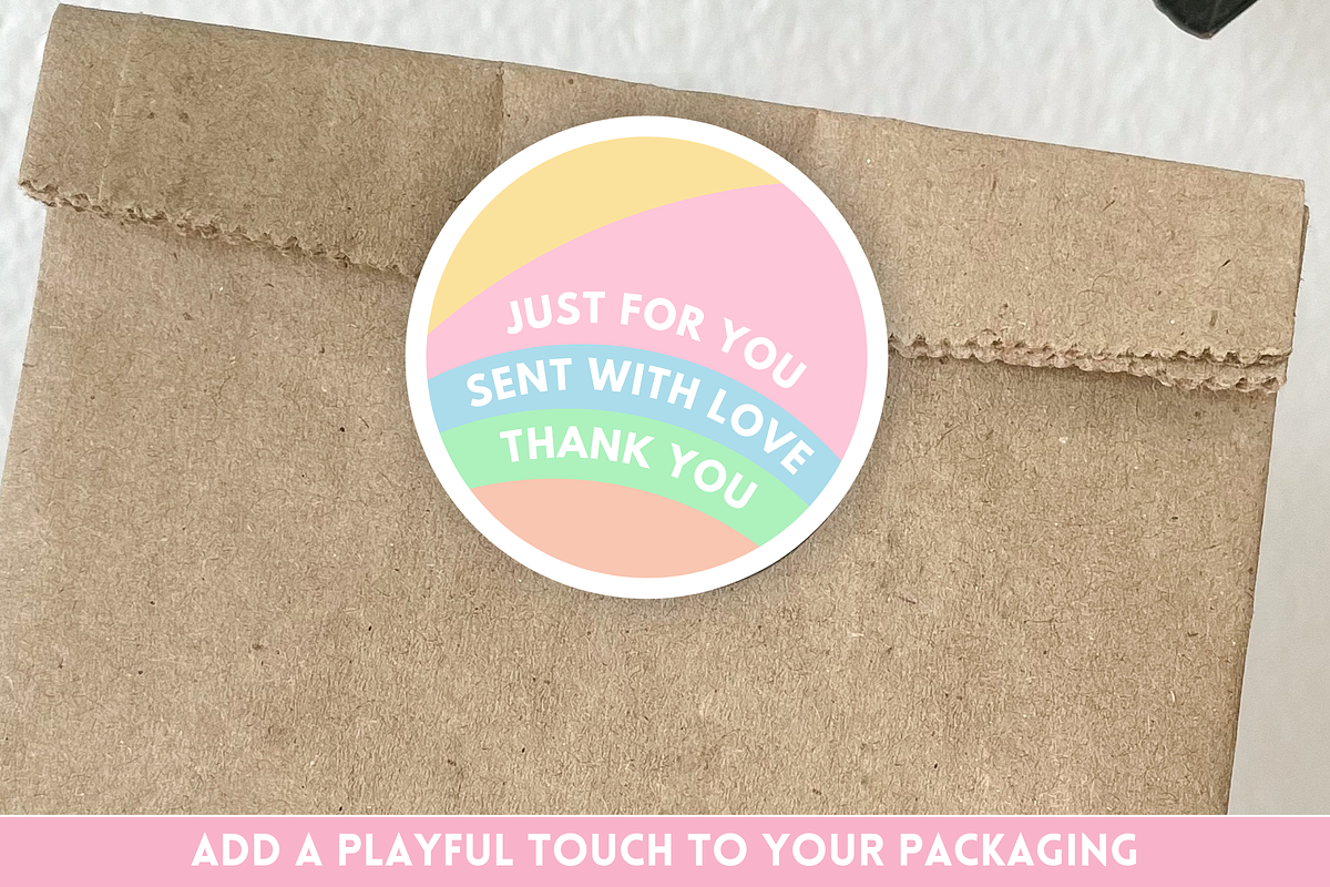 Cute Packaging Sticker Templates, a Branding & Logo Template by SunshineStudioBoutique (Photo 7 of 10)