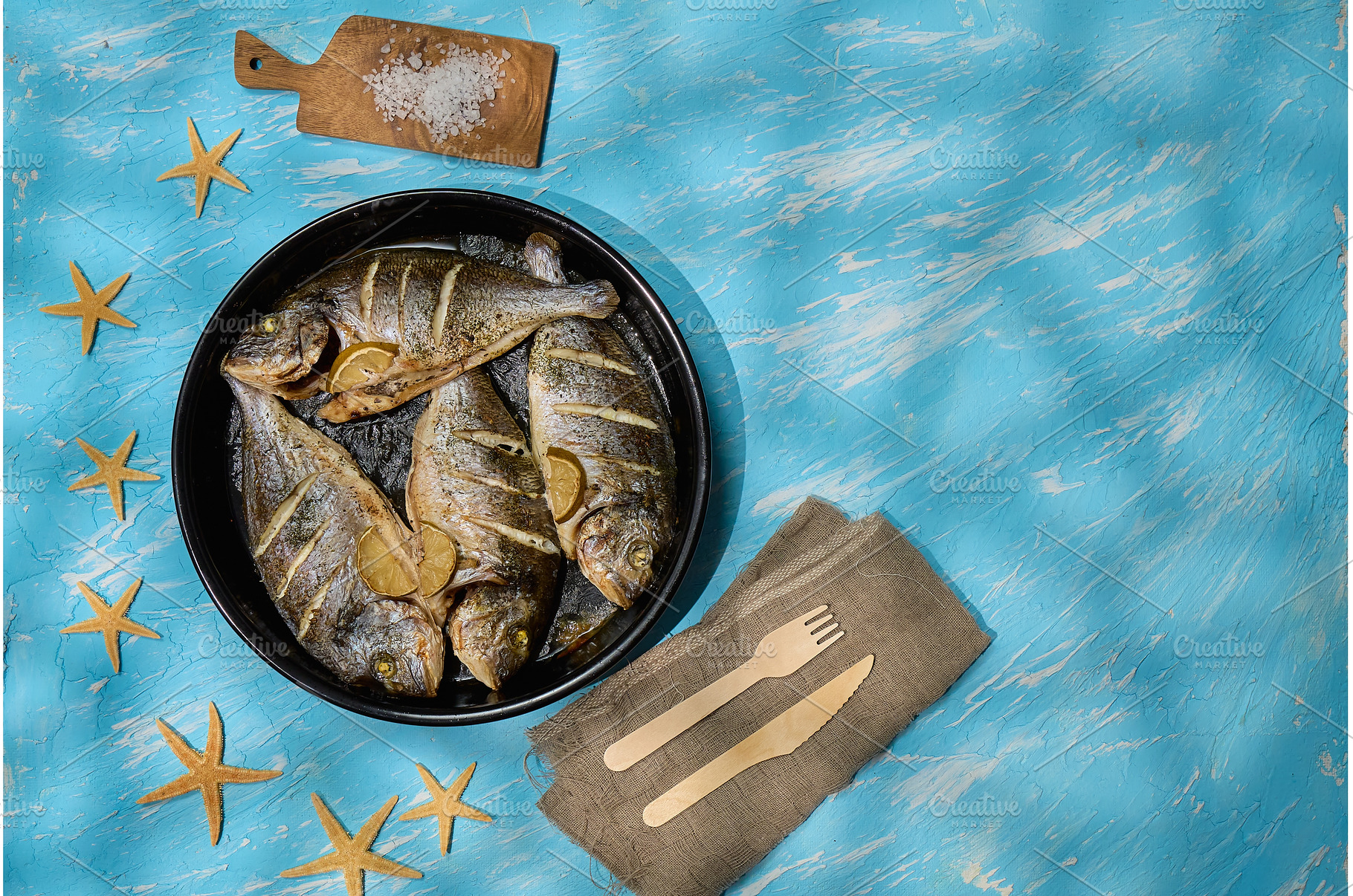 Freshly cooked dorado with lemon, a Nature Photo by darksoul72