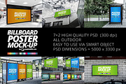 Billboard & Poster mockups, a Print Template by graphaddikt (Thumbnail 1 of 5)