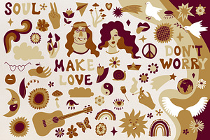 Hippie Time Inspired By 1960 Th