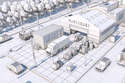 Low Poly City Town Pack, an Architecture 3D Model by multimedia4ds (Thumbnail 9 of 41)