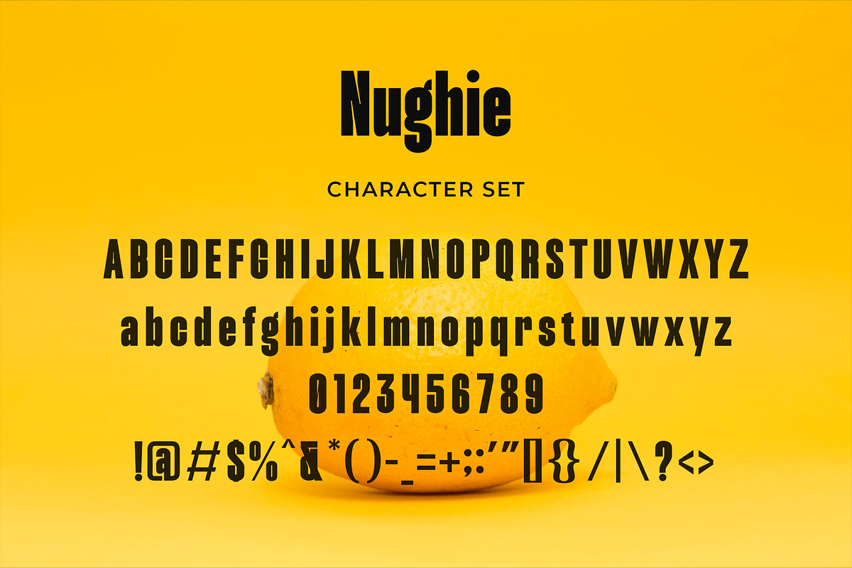 Nughie - Modern Bold Sans Serif, a Sans Serif Font by TypeLogue (Photo 5 of 5)