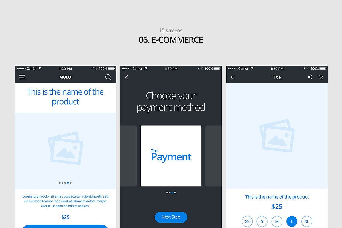 molo Mobile Wireframe Kit, a Wireframe Template by CreativesCastle (Photo 10 of 14)