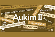Aukim II Expanded, a Sans Serif Font by Aukimvisuel (Thumbnail 1 of 15)