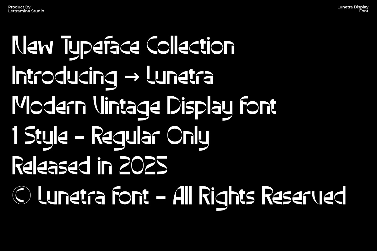 Lunetra, a Sans Serif Font by Lettramina Studio (Photo 2 of 10)