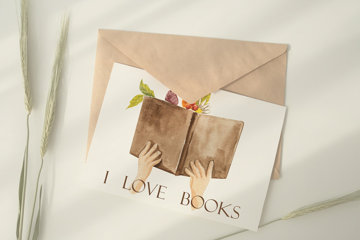 Books. Autumn., an Illustration by Love Watercolor Store (Photo 5 of 5)