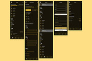 Black Calorie Goal Counter Diet App, an App Template by nagaredesignstudio (Thumbnail 2 of 2)