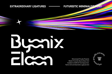 Byonix Elaon Futuristic Font