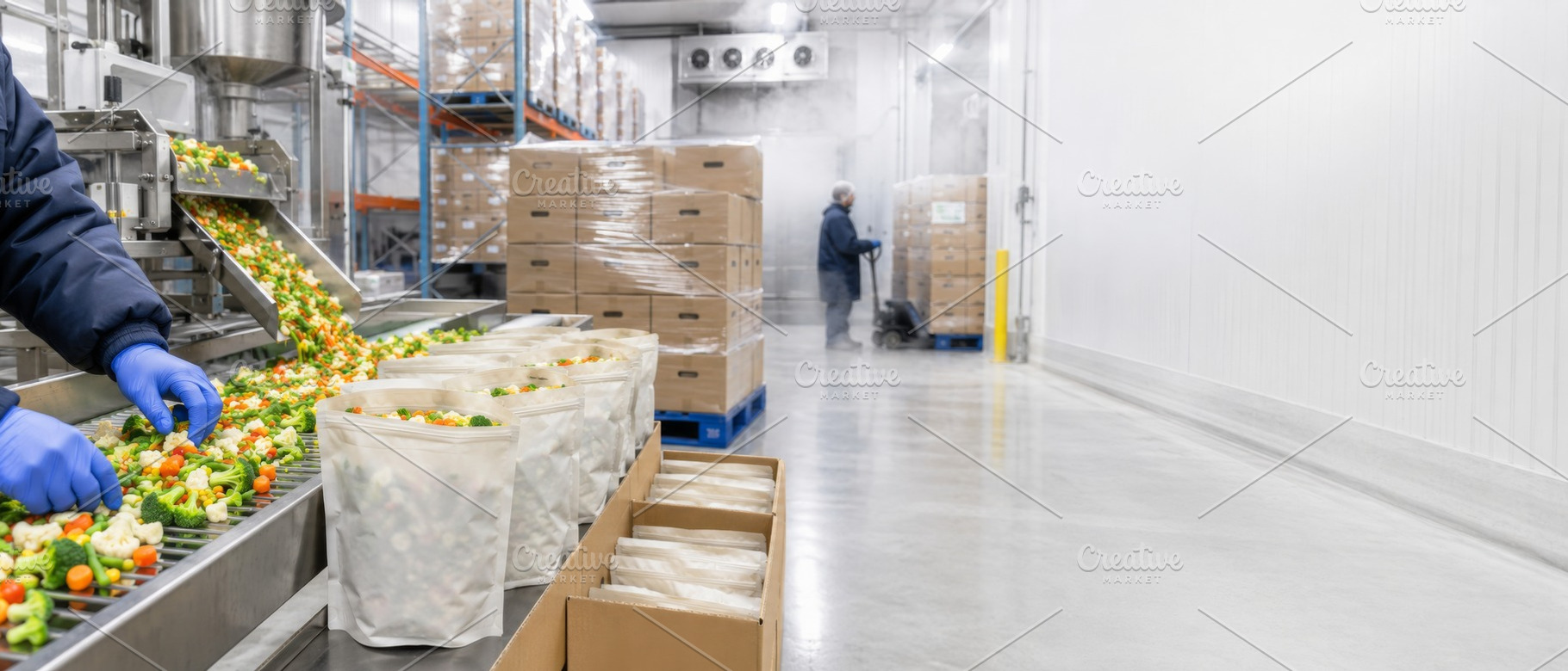 Vegetable processing plant with conv, a Photo by Dvoevnore photos