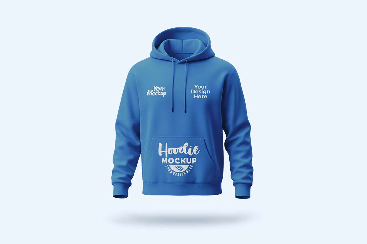 Blue Hoodie Mockup for Apparel, a Hoody Mockup by Viswal Studio (Photo 2 of 2)