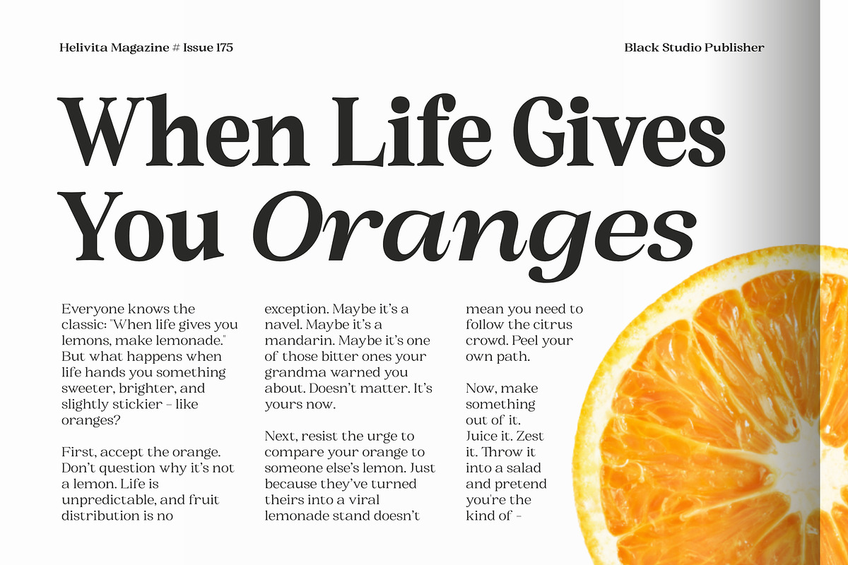 BS Helivita, a Font by Black Studio (Photo 5 of 15)