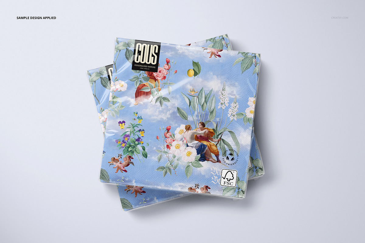 Napkins Mockup Set, a Merchandise Mockup by creatsy5 (Photo 4 of 15)