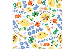 Funny cartoon suns and arrows with, a Texture Illustration by Vectorbuum