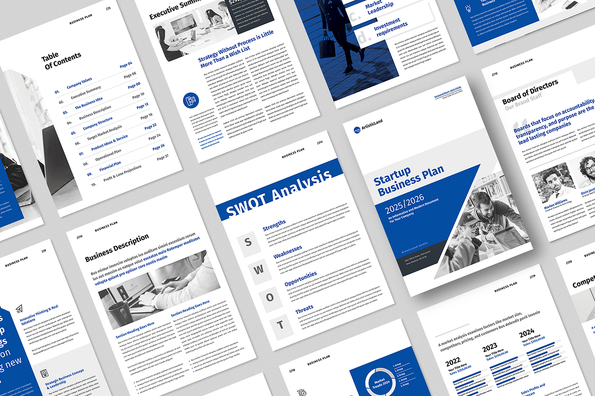 Business Plan | Canva, a Brochure Template by ArtisticLand (Photo 2 of 11)