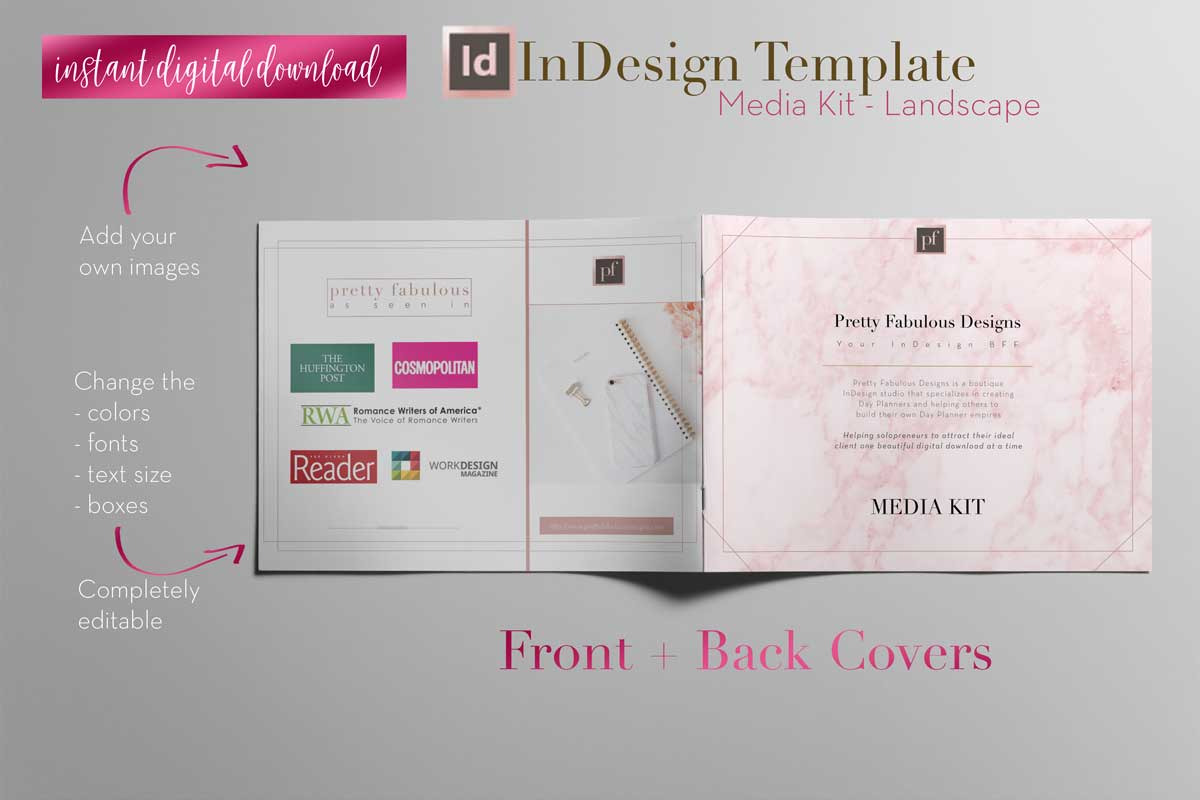 Media Kit - Landscape Version, a Brochure Template by Planner Templates (Photo 5 of 5)