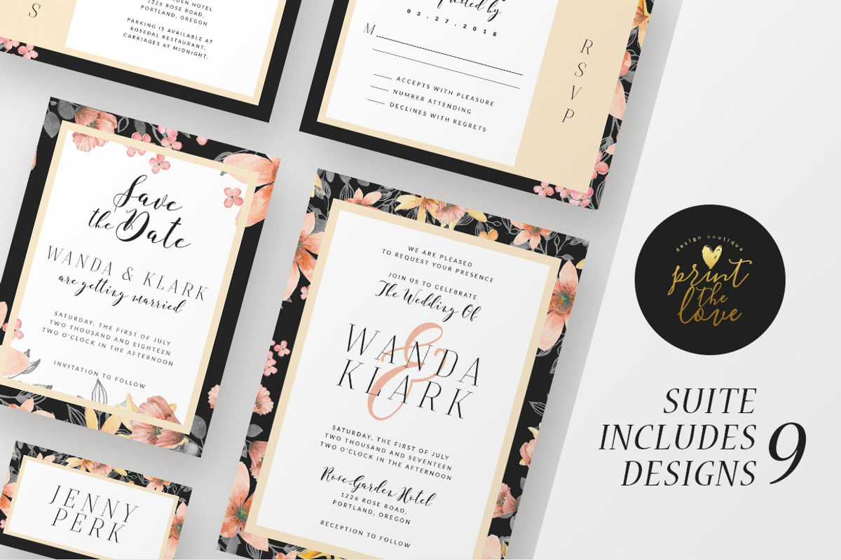 Wedding Invitation Suite - Wanda, an Invitation Template by Print The Love Boutique (Photo 6 of 10)