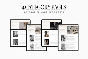 Showit Blog Template Design