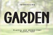 Garden | Script Font, a Script Font by Scratchones (Thumbnail 1 of 8)