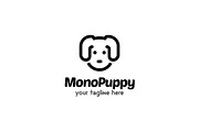 Monogram : Puppy Logo, a Branding & Logo Template by yellowline (Thumbnail 1 of 3)