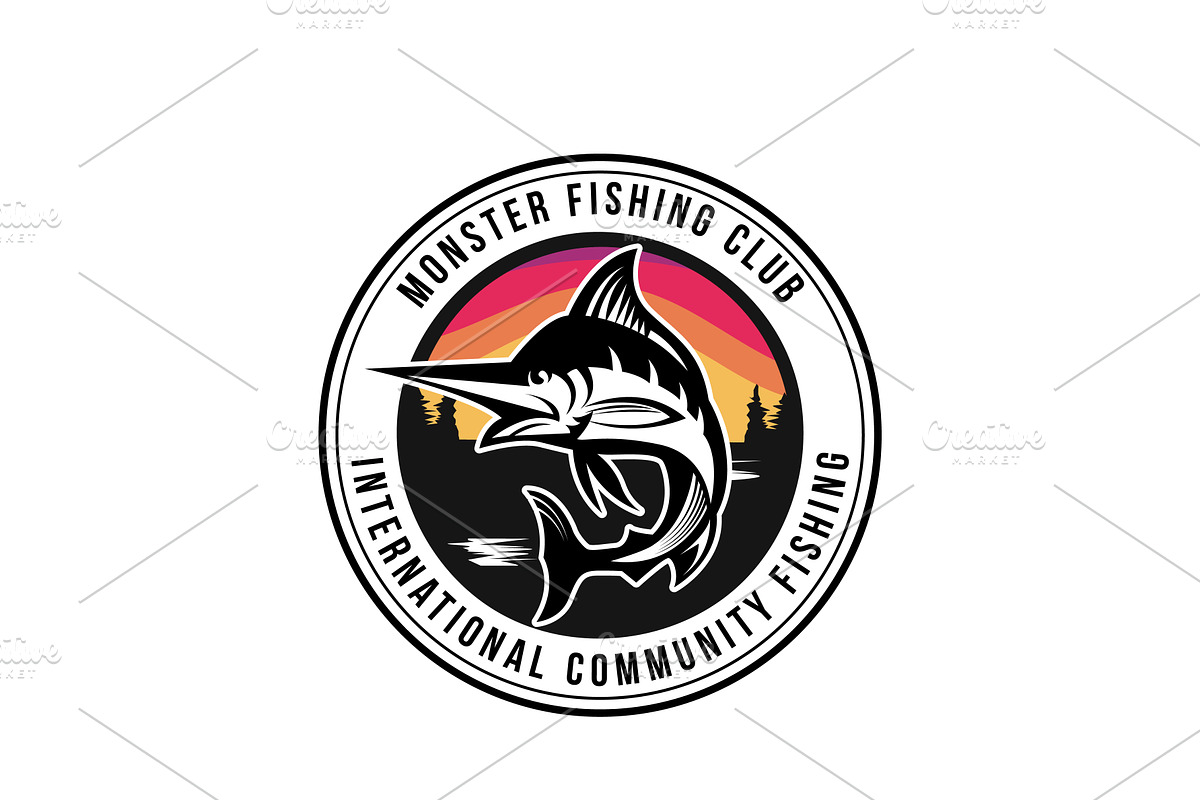 Monster Fishing Club Logo Design