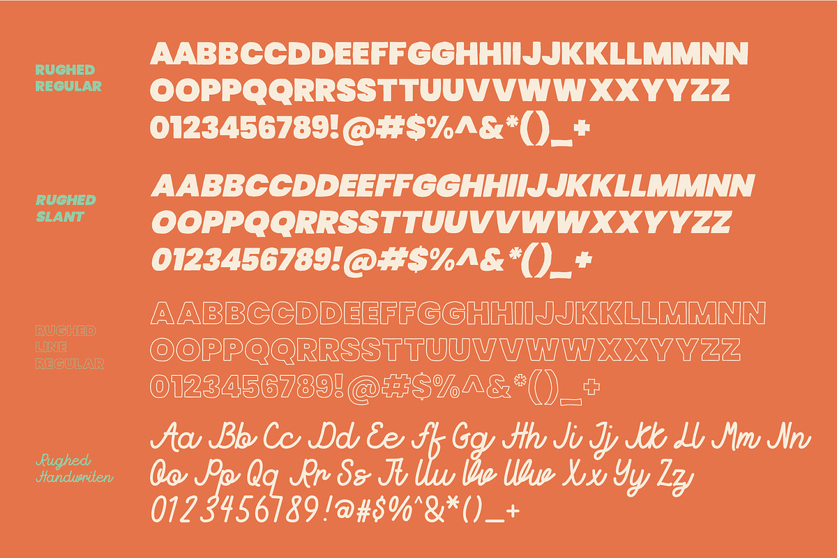 RUGHED: Display Font, a Font by jackandson (Photo 2 of 7)