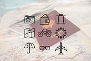 Travel line icons, a Duotone Icon by Lyolya Profitrolya (Thumbnail 2 of 2)