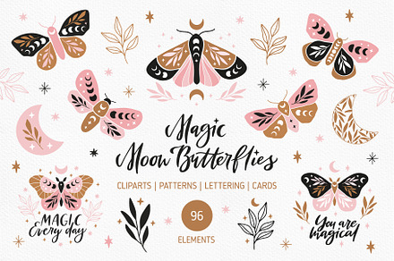 Magic Moon Butterflies Set