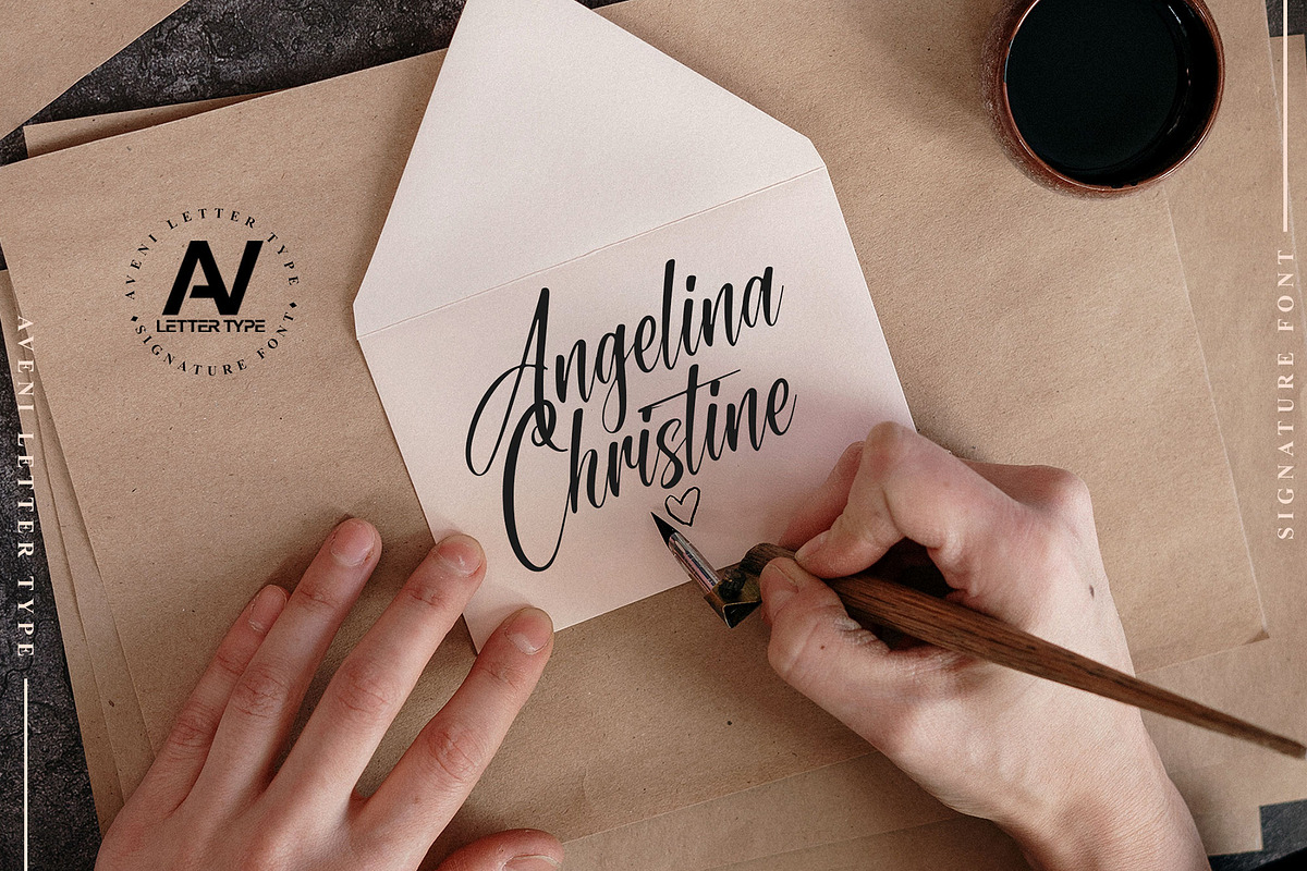 Miracle Signature | Handwritten Font, a Handwritten Font by Aveni Letter Type (Photo 10 of 12)