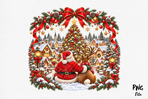 Santa and Reindeer Christmas