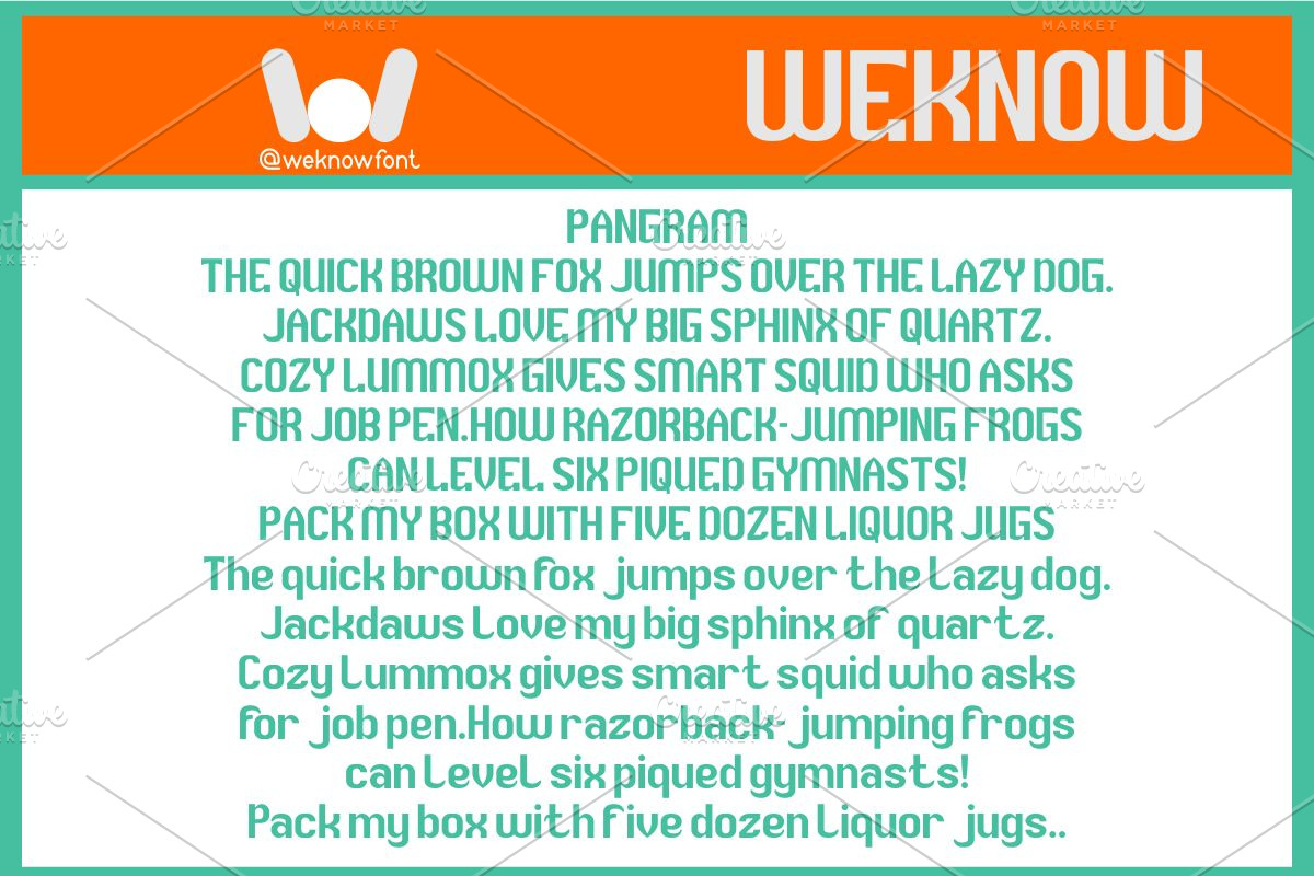 Typewriter font, a Sans Serif Font by weknow (Photo 8 of 8)