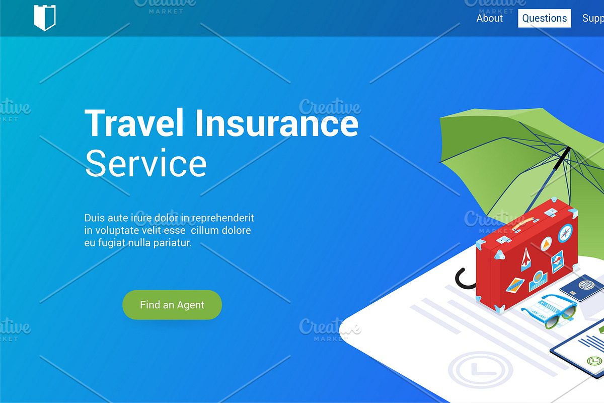 Isometric landing page template, a Templates & Theme by Genestro Shop (Photo 5 of 5)