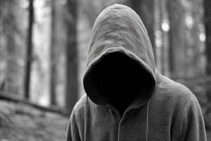 Mysterious hooded figure with, a Person Photo by MistyDay