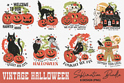 Vintage Halloween Sublimation Bundle, a Work Illustration by CreationArt (Thumbnail 1 of 12)