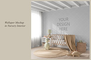 Nursery Wallpaper Mockup, a Product Mockup by MockupArtDesign (Thumbnail 1 of 5)